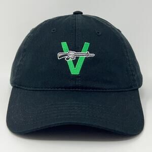 The Vandals Peace Thru Vandalism Dad Hat Baseball Cap V Gun Band Strapback Black
